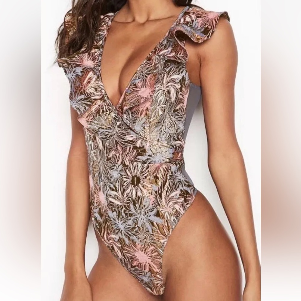Dream Angels Shine Brocade Bodysuit Medium